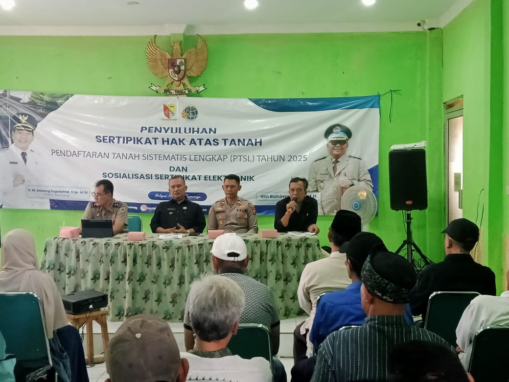 Penyuluhan, Pendaptaran Tanah Sistematis Lengkap (PTSL) Desa Gunung Leutik