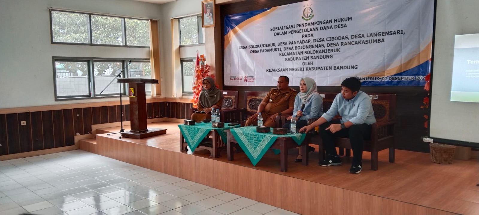 Sosialisasi Pendampingan Hukum Pengelolaan Dana Desa Digelar di Kecamatan Solokanjeruk